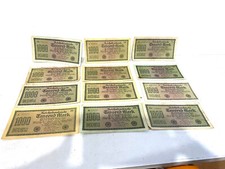 Lot de 12 Billets Anciens Allemand 1000 Reichsbanknote des années 1920
