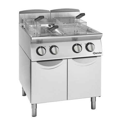 Friteuse inox double
