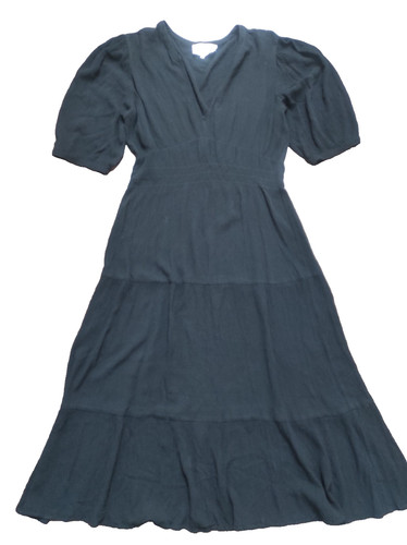 Robe midi noire plissée sh - noire, ba&sh