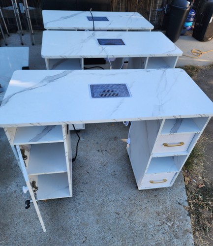 Manicure table white marble - manicure,