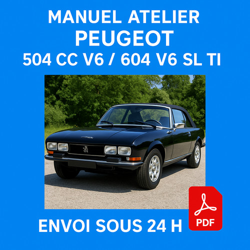 Manuel atelier peugeot 504 - manuel, cc