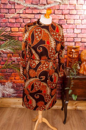 Robe disco vintage orange 70er - robe,