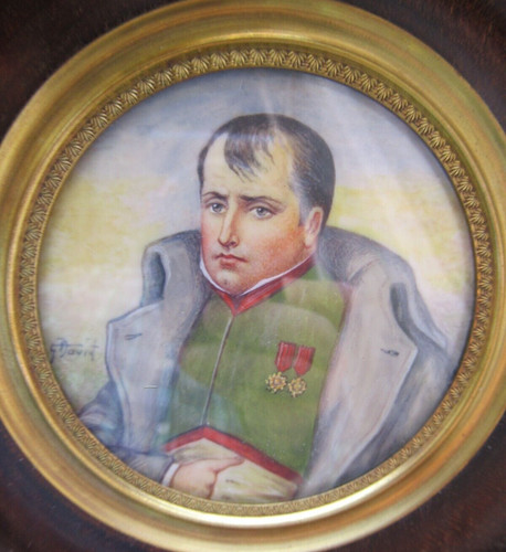 Peinture miniature napoleon - peinture,