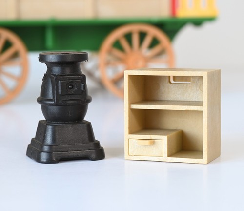 Sylvanian gypsy caravan stove - sylvanian,