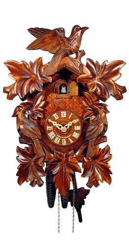 Pendule coucou feuilles - pendule,