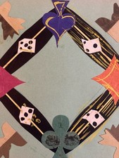 beau Collage 1950 Carte Cœur