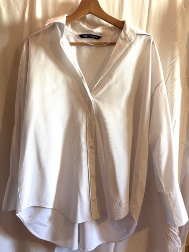 Zara chemise blanche oversize - chemise,