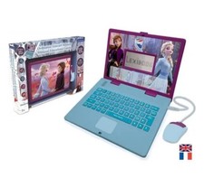 LEXIBOOK - Ordinateur éducatif bilingue La Reine des Neiges - 124 activités