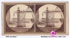 VUE STÉRÉO, NANCY, PLACE STANISLAS, GRILLE PORTAIL ENTRÉE circa 1860  -T112