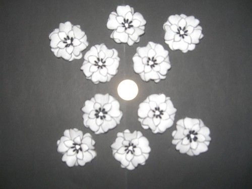 Lot fleurs 3d pour - 10,
