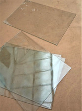 Lot de 6 vitres en verre