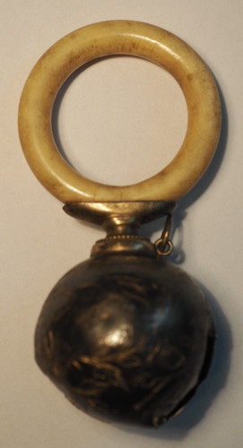 Ancien hochet grelot bébé - hochet,