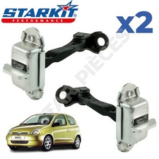 2 ARRET TIRANT CHARNIERE CALE PORTE AVANT GAUCHE + DROIT TOYOTA YARIS 1999-2005