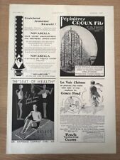 Publicité 1930 Seat of Health Bussoz musculation/Pépinière Croux/crème Pond 2806