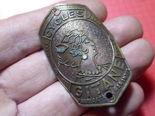 Ancienne Plaque  de Vélo Cycles  GITANE