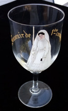 Verre à pied émaillé