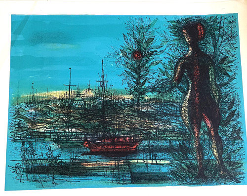 Lithographie originale vélin - lithographie,
