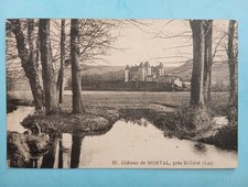 CPA, Château De MONTVAL, Près de CÉRÉ (46)