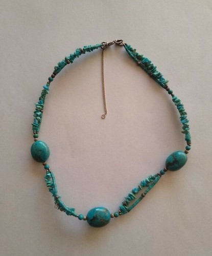 Collier ras cou turquoises - collier,