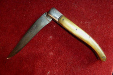 ANCIEN COUTEAU DE POCHE LAGUIOLE  MANCHE EN CORNE