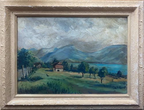Tableau paysage montagne - tableau, de