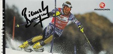 CP - SKI - Pierrick BOURGEAT (signé) - Equipe de France de ski Alpin. Rossignol.