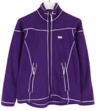 Sweat À Capuche Polartec HELLY HANSEN Femme Taille M Fleece Zippé Poches