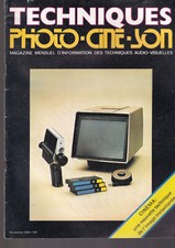 TECHNIQUES PHOTO-CINE-SON NOV. 1978 DIAPOS / TETRAPHONIE / DIAPO NOIR ET BLANC