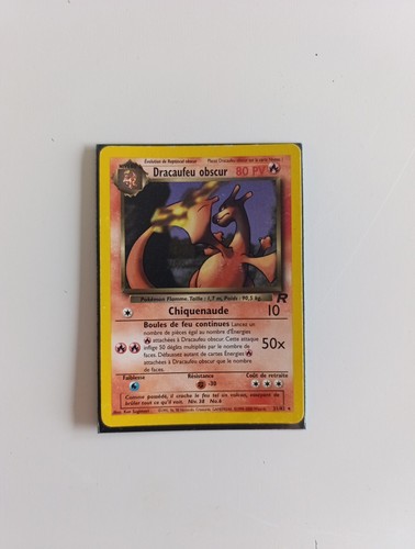 Carte pokemon dracaufeu obscur - carte,