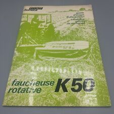 Guide Usage Et Entretien _Faucheuse_SOMECA FIAT _K50