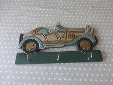 PORTE-CLEFS MURAL, voiture ancienne, 3 crochets, vintage.