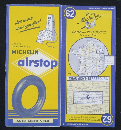Carte michelin chaumont - 62,