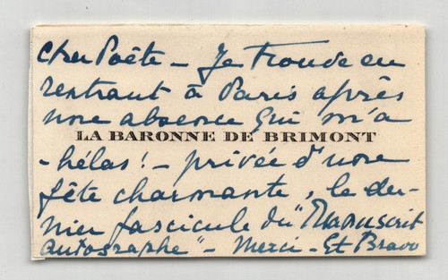 Baronne renée brimont - baronne, de