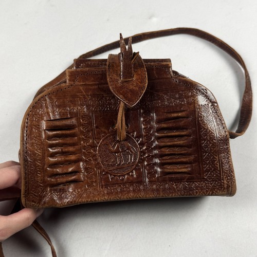 Vintage brown genuine - vintage,