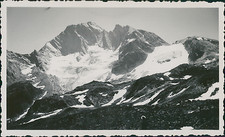 France, Massif du Mont-Blanc, Massif de l'Echelle  Vintage silver print