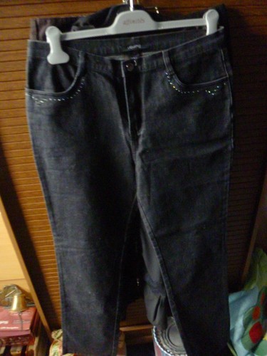 Jean gris noir - gris, 42