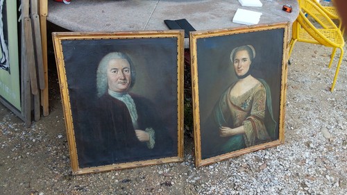 Tableaux anciens paires - , de