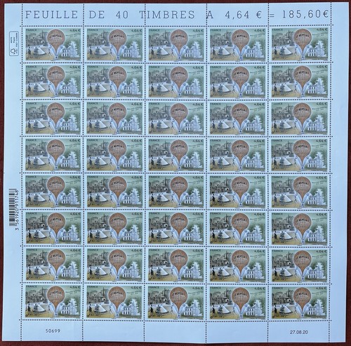 Timbre feuille poste aérienne - feuille,