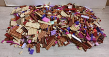 Marron lot LEGO vrac pieces marron rose Violet crème - 2kg kilo divers univers