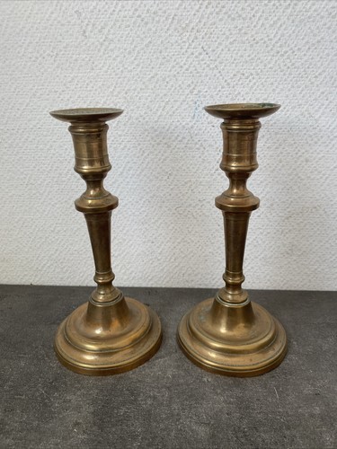 Anciens bougeoirs laiton - anciens,