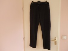 Pantalon femme SARAH PACINI en T 2 40 42 noir viscose métal coton Neuf