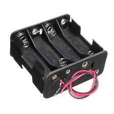 Porte-piles 8 x AA Porta 8 piles 12 V support de batterie R6 LR06 4+4 Espagne...