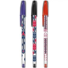 RARE LOT 3 STYLOS BIC CRISTAL PARIS SAINT GERMAIN FOOT 2025 EDITION LIMITEE