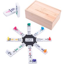 - 250180 - Coffret Domino Mexicain Train - Double 12 - Nombres - Premium - Je...