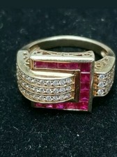 2.50Ct Princesse Simulé Rouge