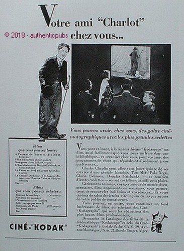 Publicite kodak cine kodascope - publicite,
