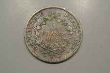    RARE 5 FRANCS HERCULES 1877
