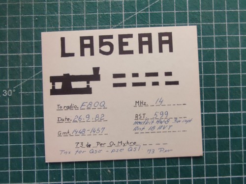 Br0954 carte radio - amateur, qsl