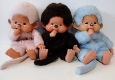 Lot de 3 "kiki le vrai" aux yeux bleus : 2 Sekiguchi et 1 Ajena, en bon état.