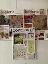 Lot de 3 magazines de point de